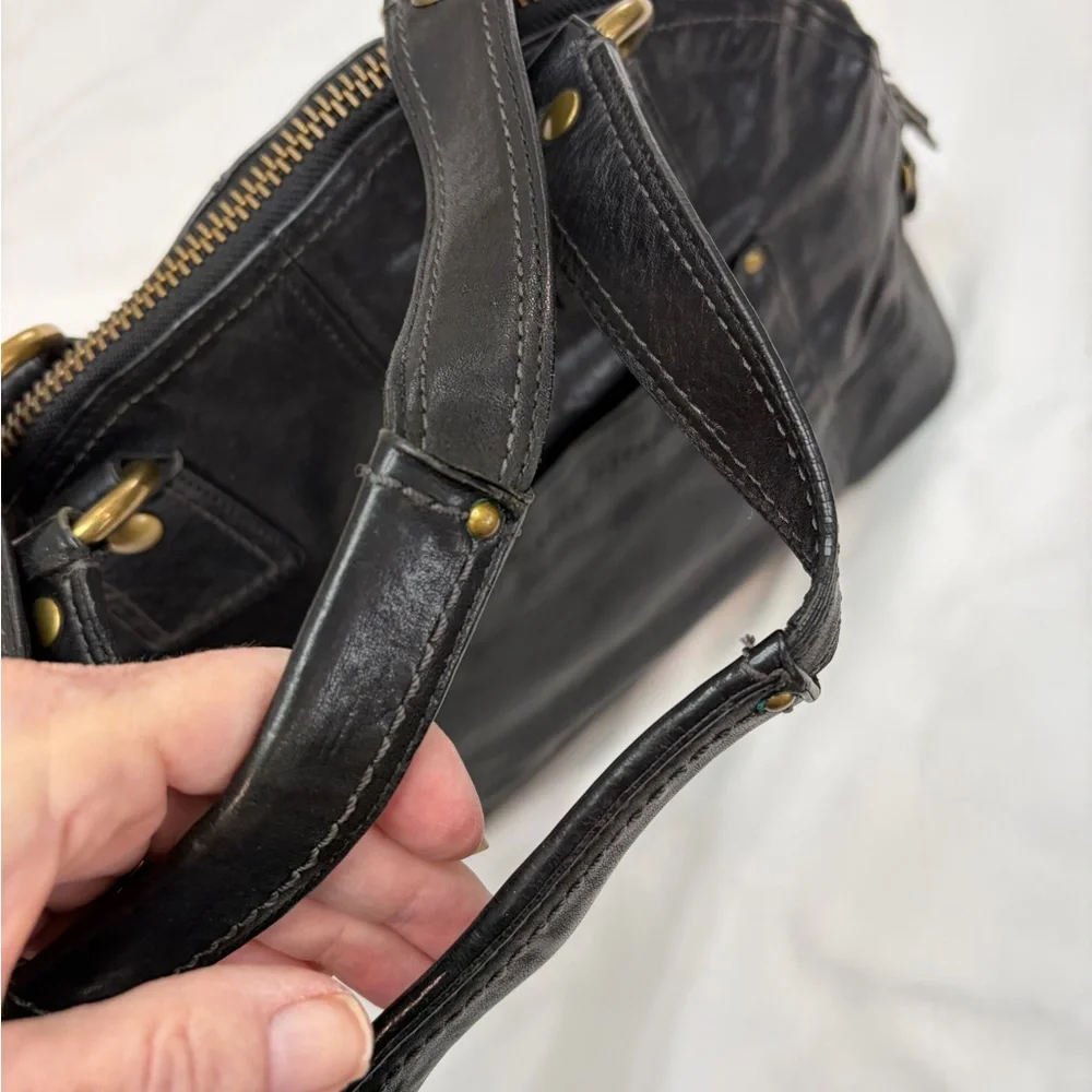 Coach Black Legacy Luci Dome Satchel with Brass Hardware 11649 - Picture 4 of 11